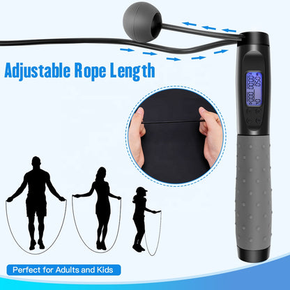 Smart Jump Rope – Adjustable Cable Fitness Training | CoreKindFitness