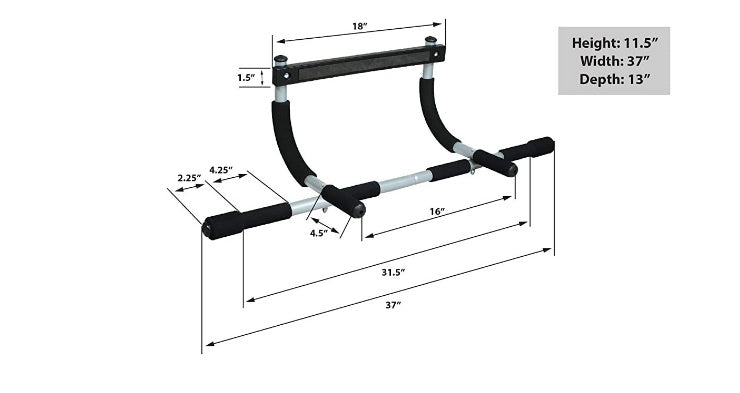 Doorway Pull-Up Bar – Multiple Grip Positions Chin-Up Bar | CoreKindFitness