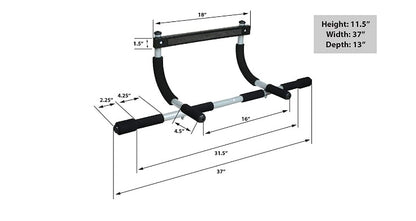 Doorway Pull-Up Bar – Multiple Grip Positions Chin-Up Bar | CoreKindFitness
