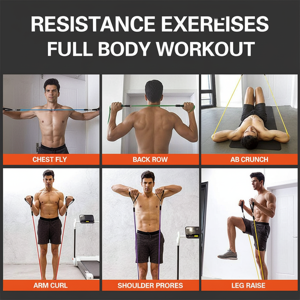 Full Body Exercise with Resistance Bands – Premium Home Gym Training | CoreKindFitness