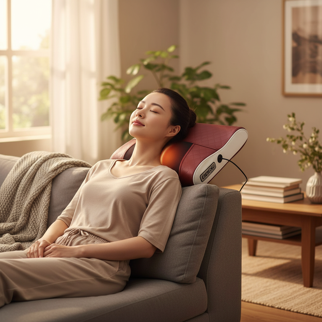 Therapeutic Electric Massage Cushion – Neck Back & Waist Relief | CoreKindFitness