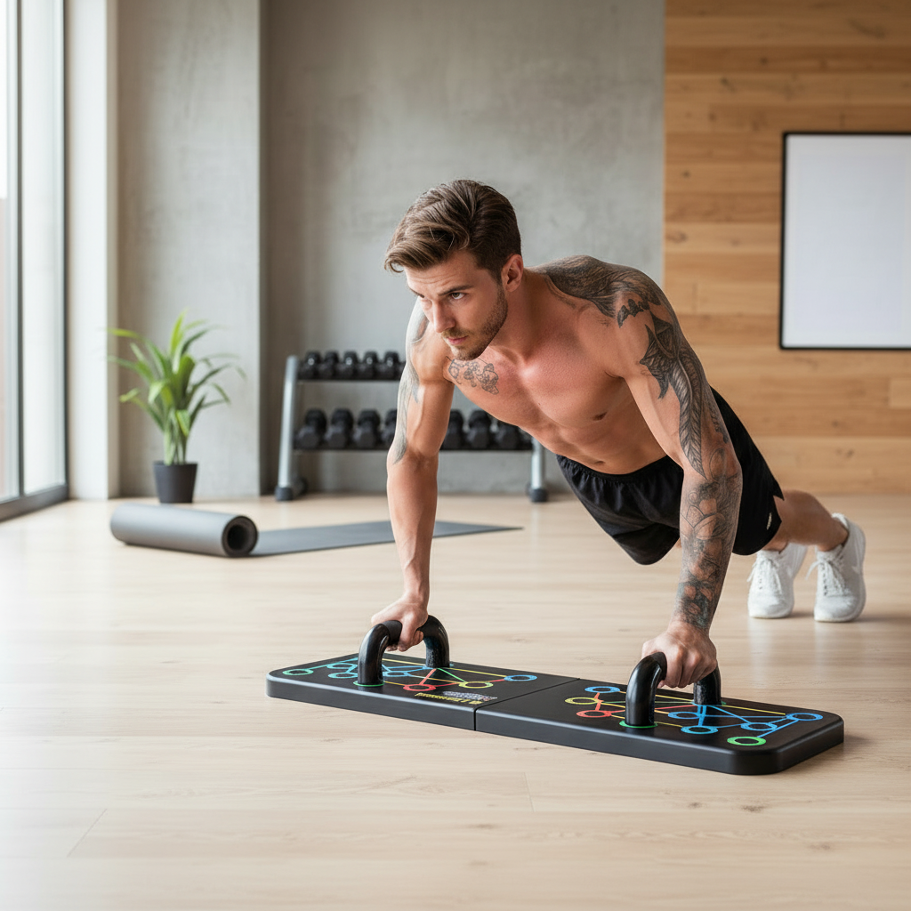 Foldable Push-Up Board – 16 Function Total Upper Body Workout | CoreKindFitness